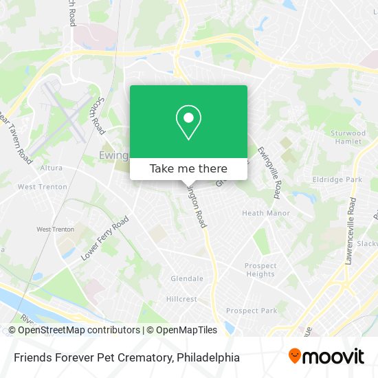 Mapa de Friends Forever Pet Crematory