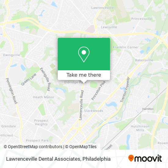 Lawrenceville Dental Associates map