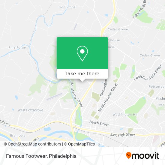 Famous Footwear map