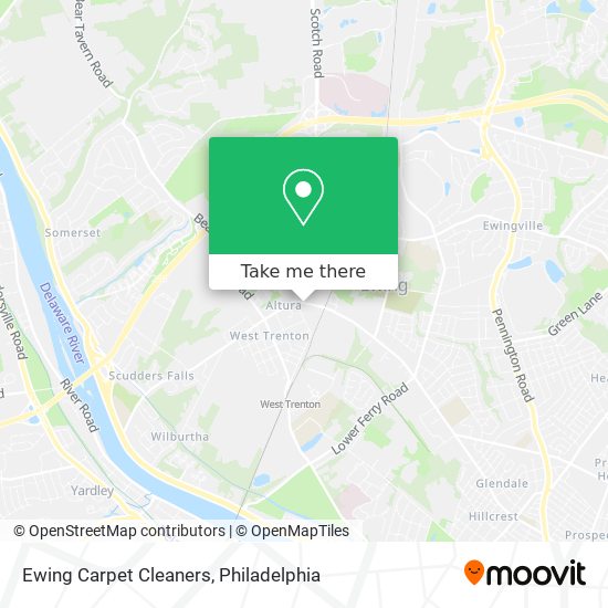 Ewing Carpet Cleaners map