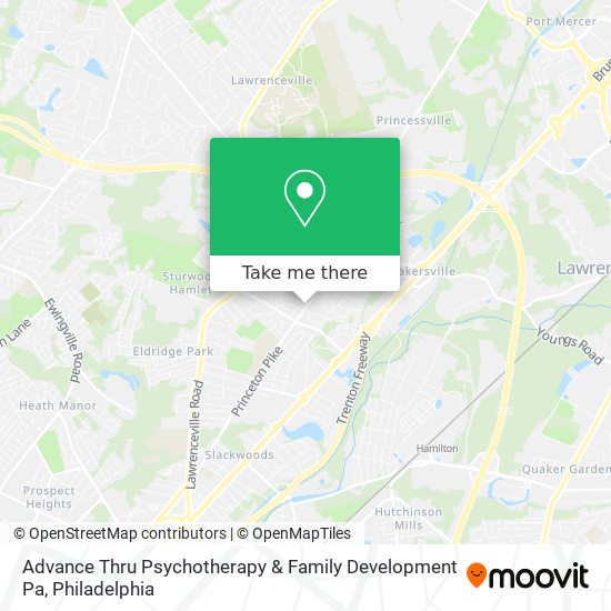 Advance Thru Psychotherapy & Family Development Pa map