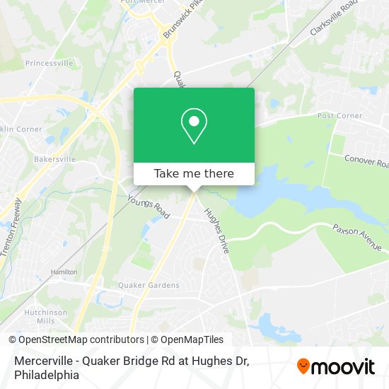 Mercerville - Quaker Bridge Rd at Hughes Dr map