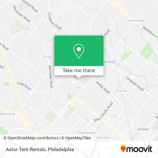 Mapa de Astor Tent Rentals