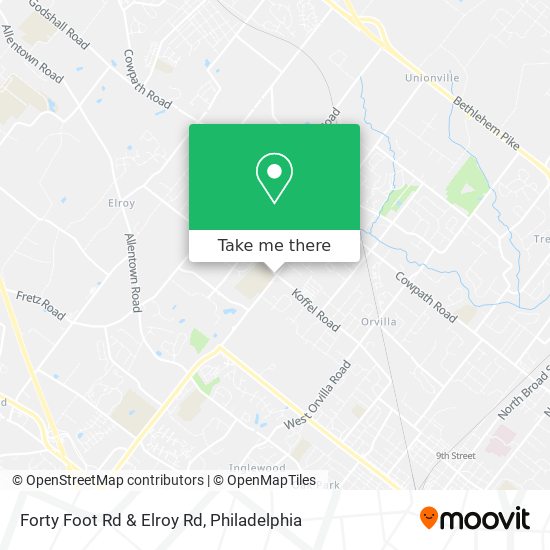 Mapa de Forty Foot Rd & Elroy Rd