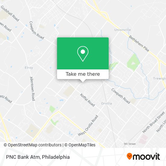 PNC Bank Atm map