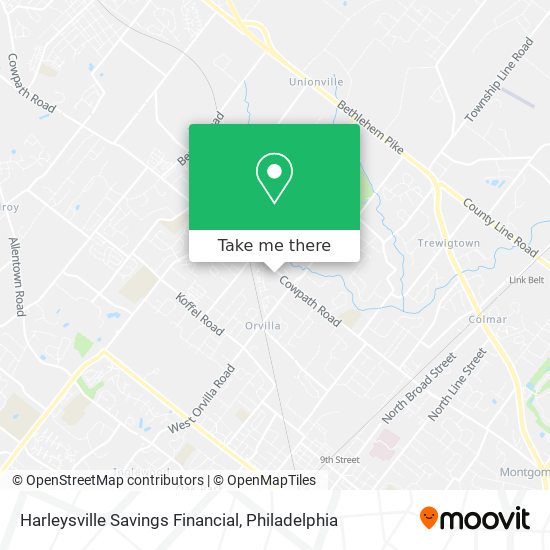 Harleysville Savings Financial map