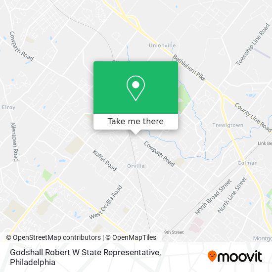 Mapa de Godshall Robert W State Representative