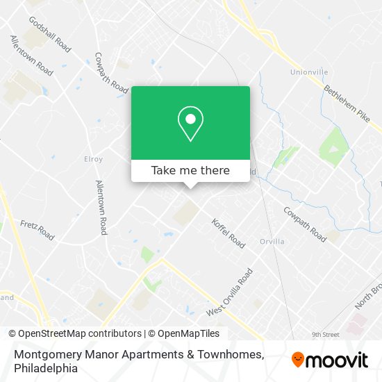 Mapa de Montgomery Manor Apartments & Townhomes