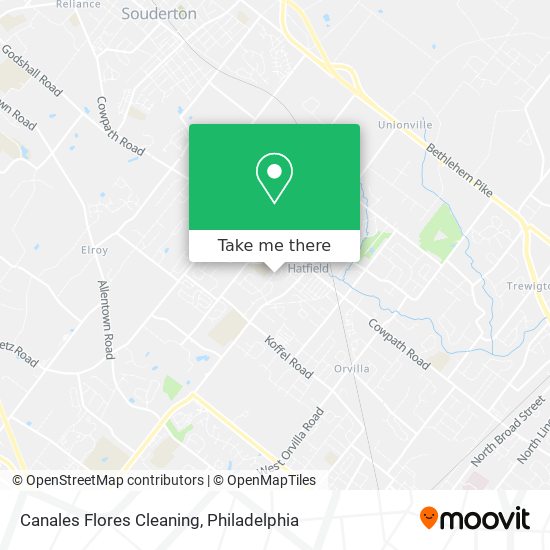 Canales Flores Cleaning map