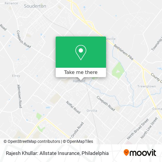 Mapa de Rajesh Khullar: Allstate Insurance