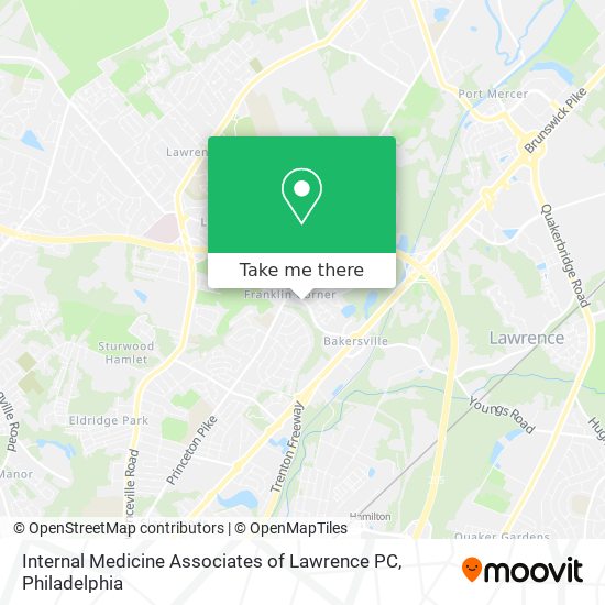 Mapa de Internal Medicine Associates of Lawrence PC