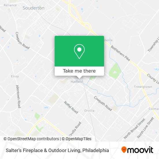 Salter's Fireplace & Outdoor Living map