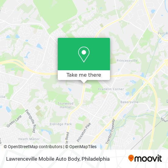 Lawrenceville Mobile Auto Body map