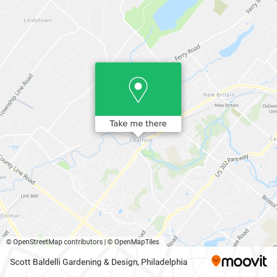 Scott Baldelli Gardening & Design map