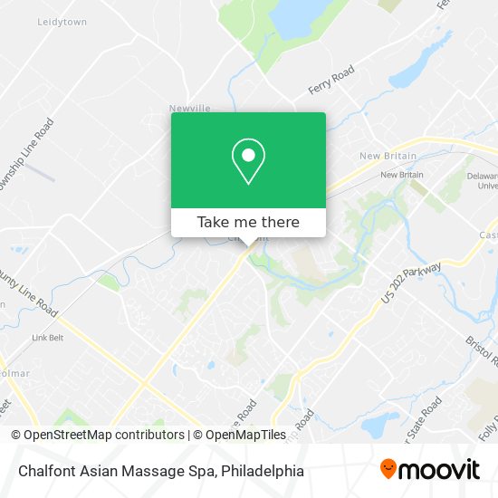 Mapa de Chalfont Asian Massage Spa