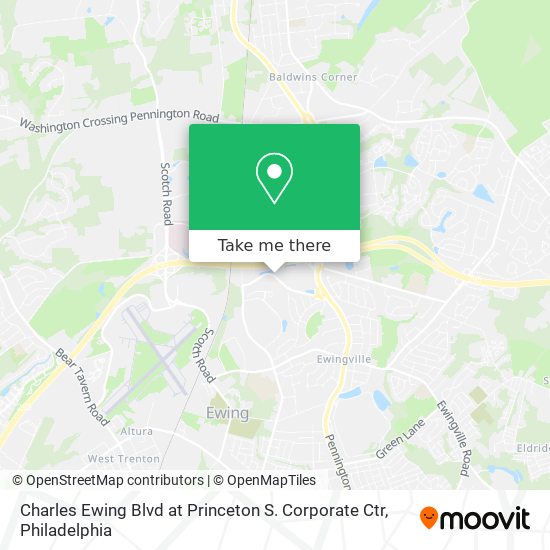 Charles Ewing Blvd at Princeton S. Corporate Ctr map