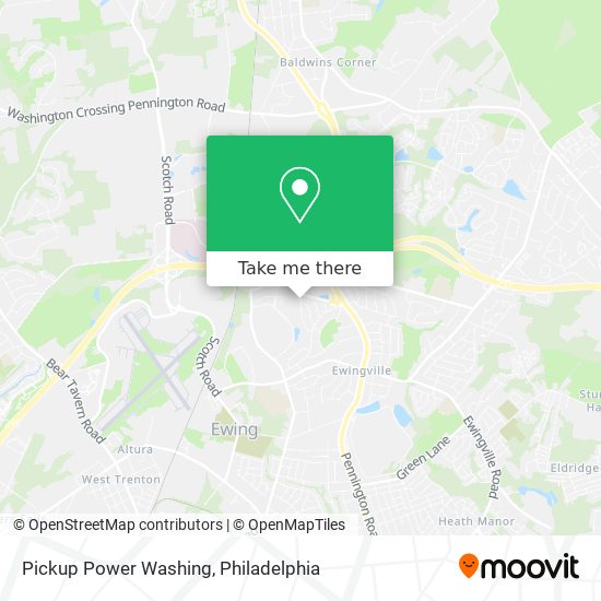 Pickup Power Washing map