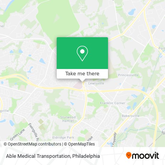 Able Medical Transportation map