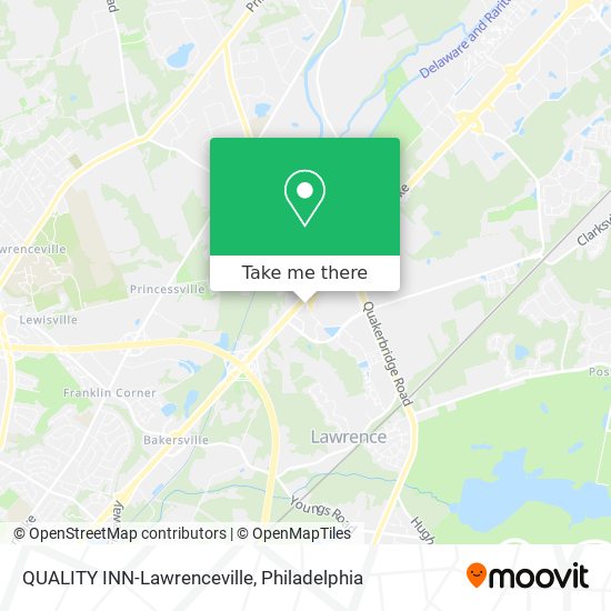 QUALITY INN-Lawrenceville map