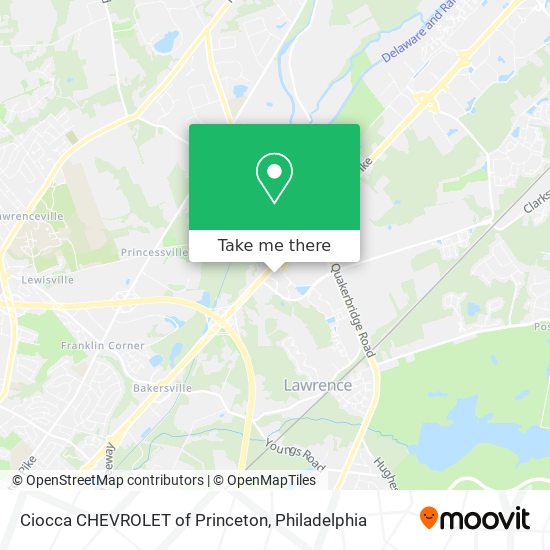 Mapa de Ciocca CHEVROLET of Princeton