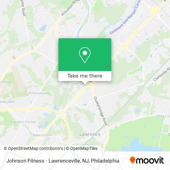 Mapa de Johnson Fitness - Lawrenceville, NJ