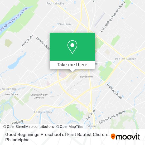 Mapa de Good Beginnings Preschool of First Baptist Church