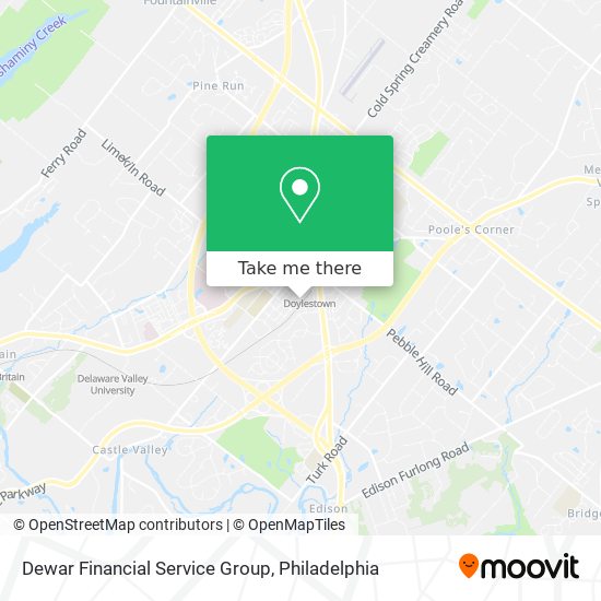 Dewar Financial Service Group map