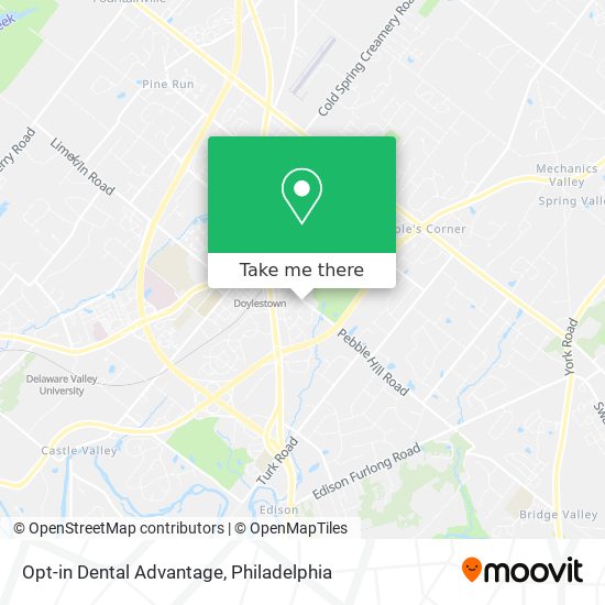 Opt-in Dental Advantage map