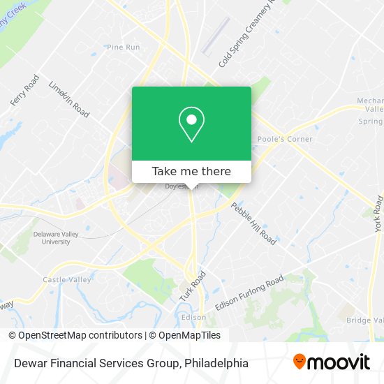 Dewar Financial Services Group map