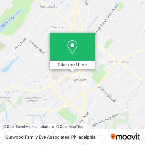 Gurwood Family Eye Associates map