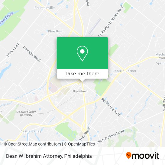 Dean W Ibrahim Attorney map