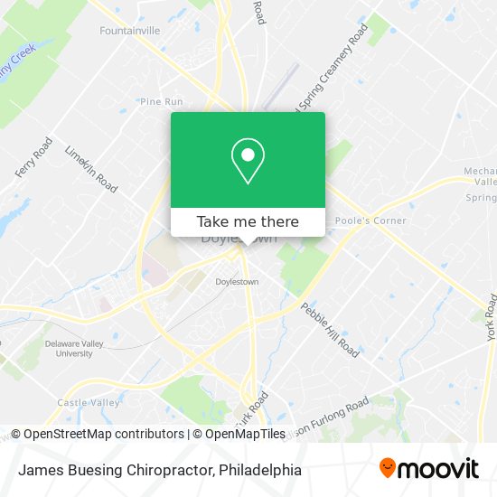 Mapa de James Buesing Chiropractor