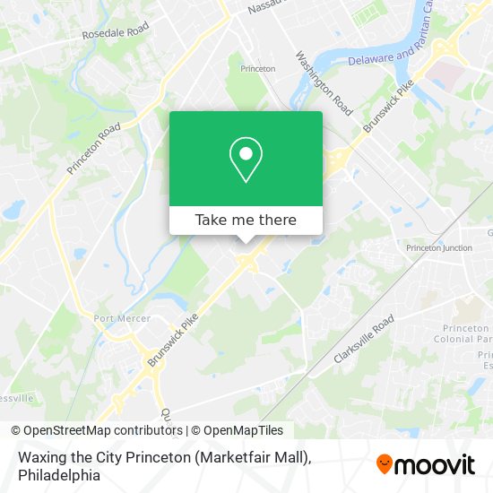 Mapa de Waxing the City Princeton (Marketfair Mall)