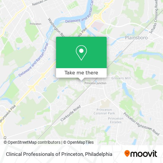 Clinical Professionals of Princeton map