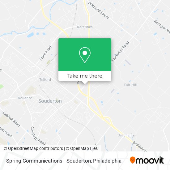 Spring Communications - Souderton map