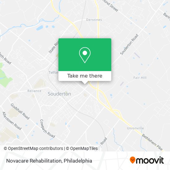 Novacare Rehabilitation map