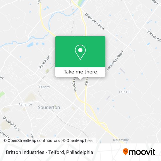 Britton Industries - Telford map