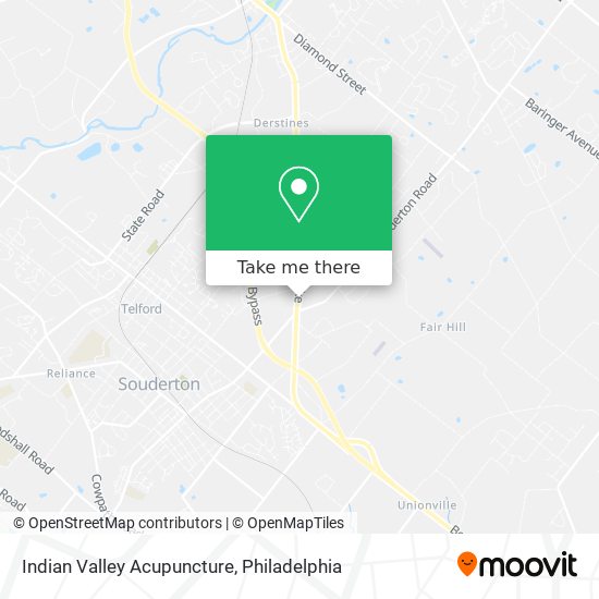 Indian Valley Acupuncture map