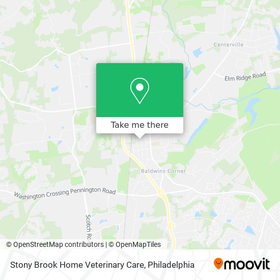 Stony Brook Home Veterinary Care map