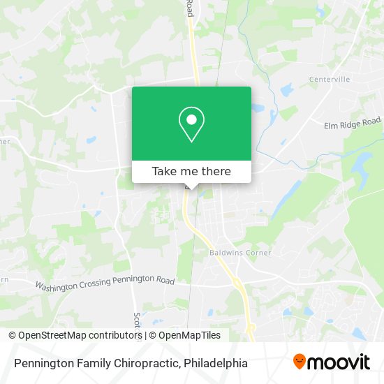 Pennington Family Chiropractic map