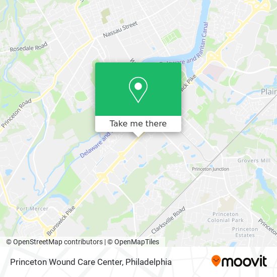 Princeton Wound Care Center map