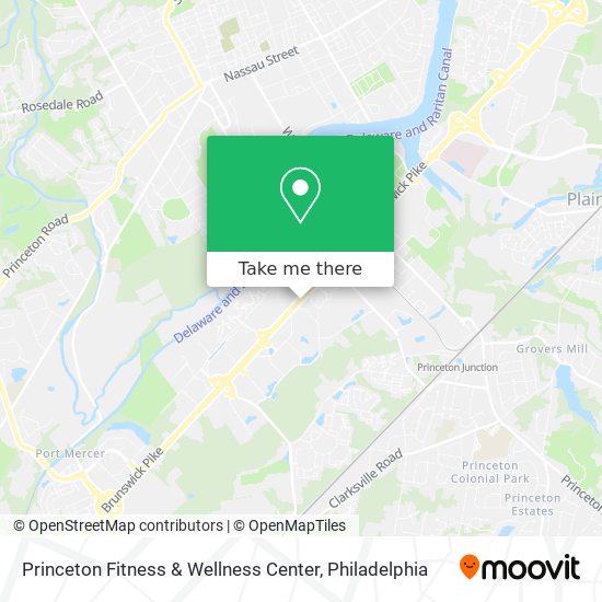 Princeton Fitness & Wellness Center map