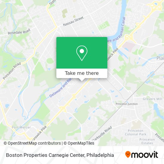 Mapa de Boston Properties Carnegie Center