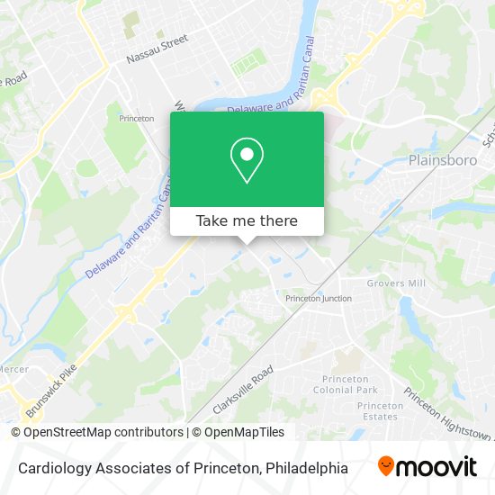 Mapa de Cardiology Associates of Princeton