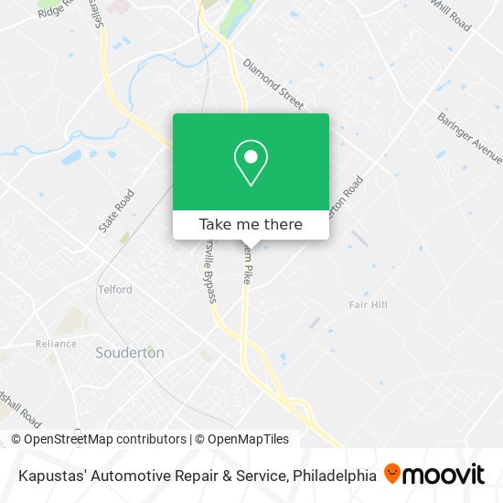 Kapustas' Automotive Repair & Service map