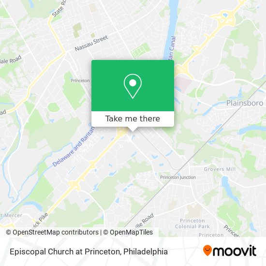 Episcopal Church at Princeton map