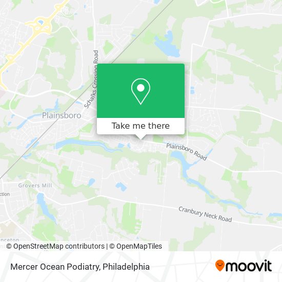 Mercer Ocean Podiatry map