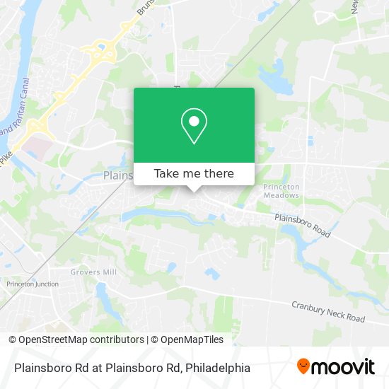 Plainsboro Rd at Plainsboro Rd map