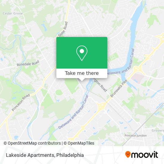 Mapa de Lakeside Apartments