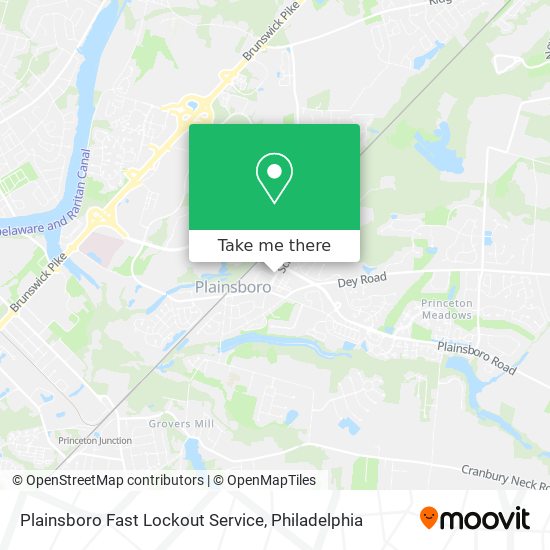 Plainsboro Fast Lockout Service map